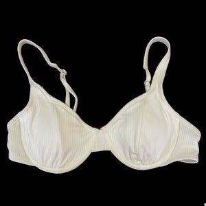 White bikini top from xhilaration size large with underwire lightly padded